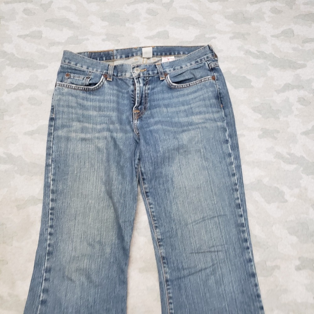 Vintage Lucky Brand Jeans Womens 8/29 Blue Flare Y2k Denim Medium Wash Dungarees - Picture 2 of 10